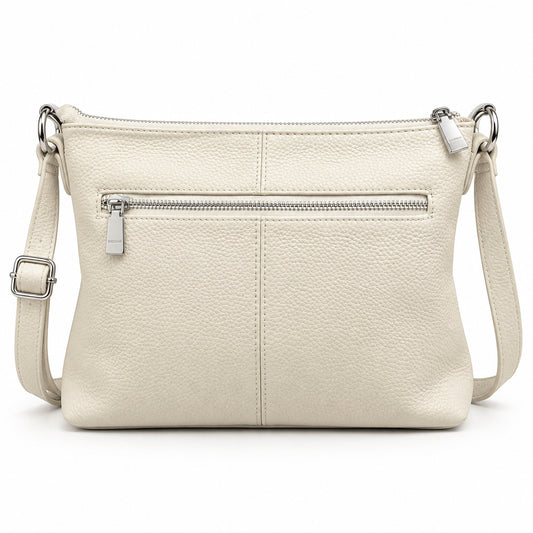 Genuine Leather Purses for Women, Medium Leather Crossbody Bags Shoulder Purse Handbags