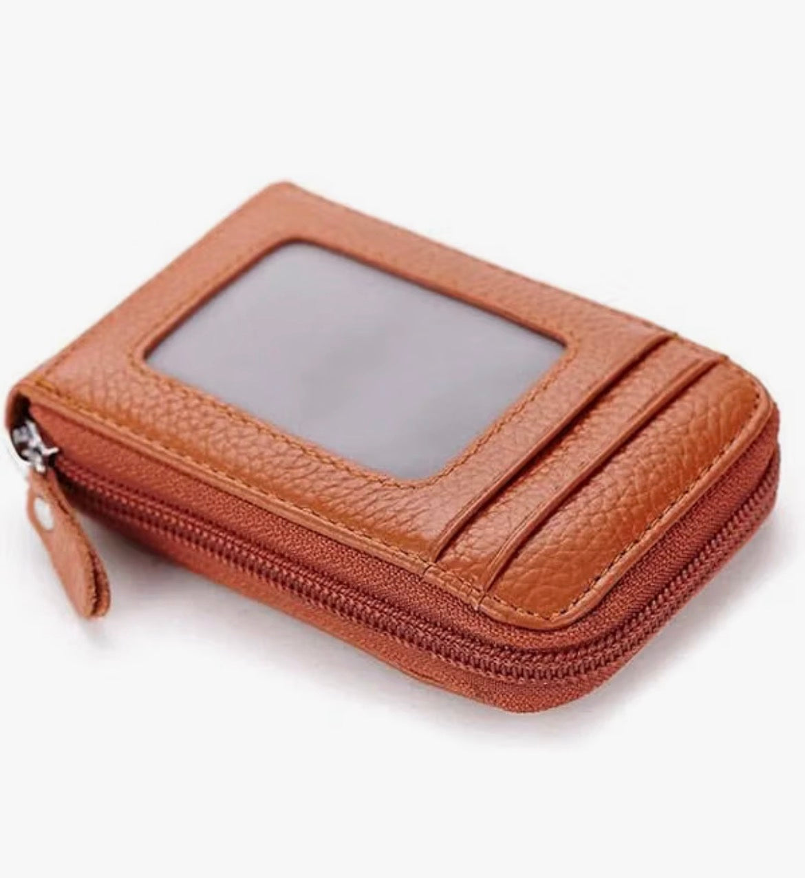 Genuine Leather Zipper Wallet
