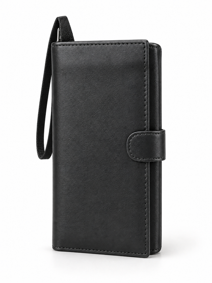Vertical folding wallet