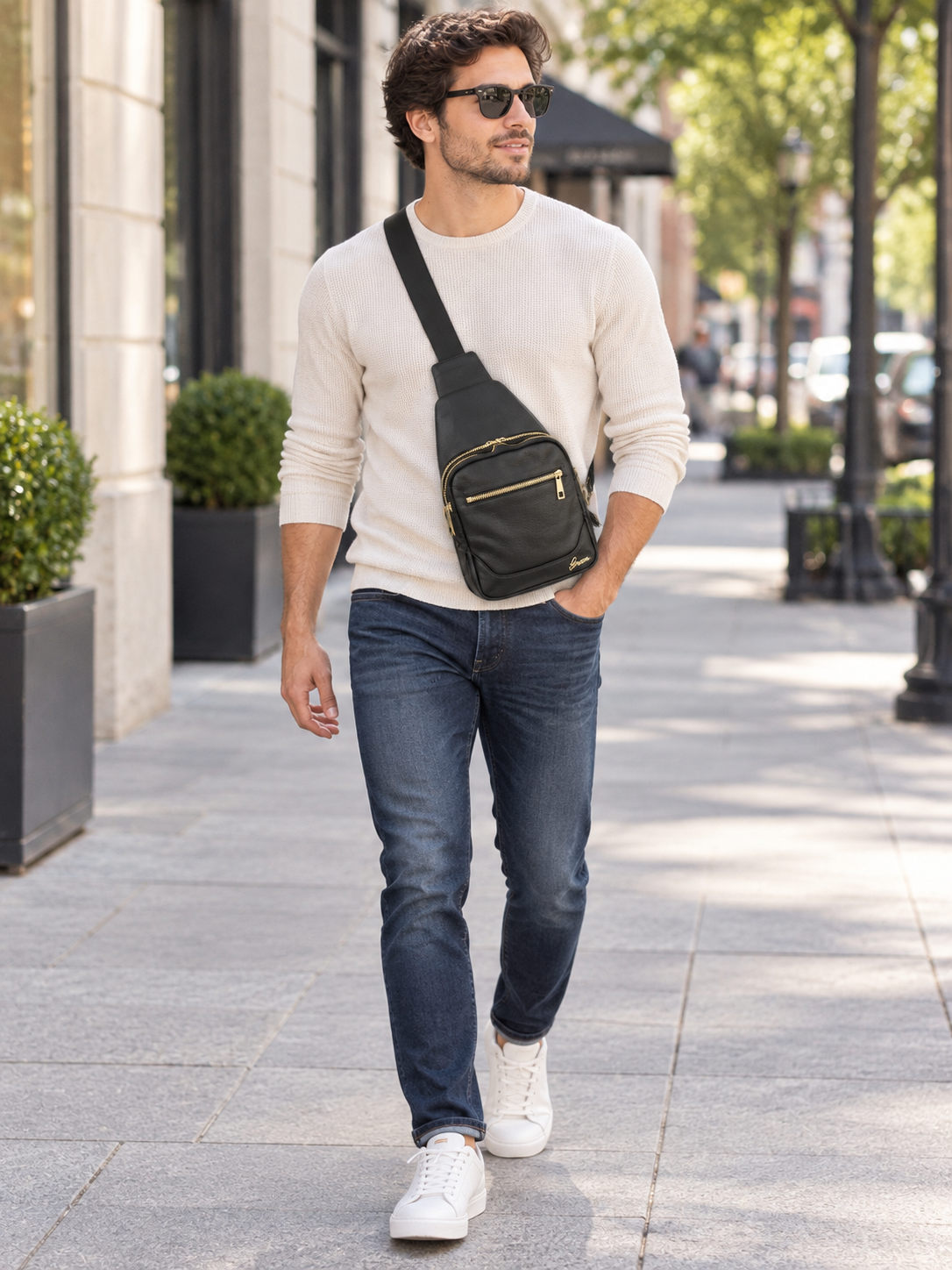 Girum Leather Sling Bag