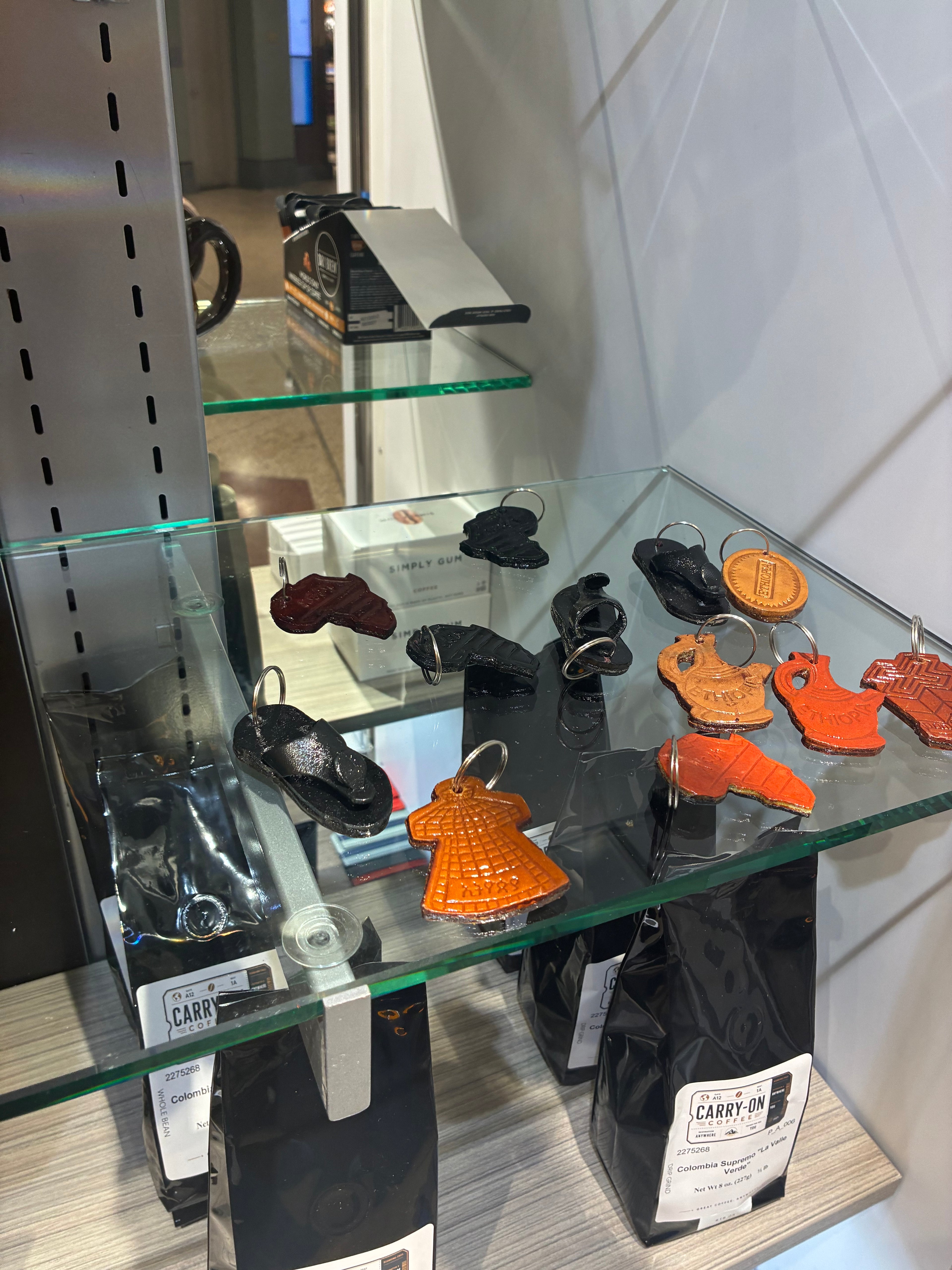 Leather Keychain Ethiopian Culture and Places